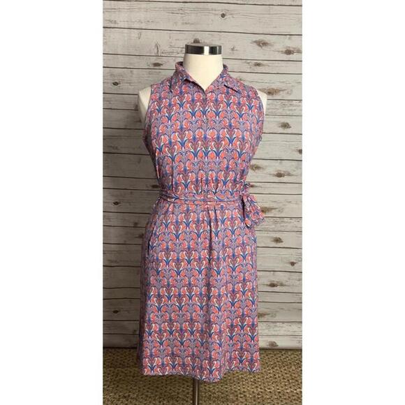 J. McLaughlin Dresses & Skirts - J. McLaughlin Catalina Cloth multicolored geo sleeveless sheath dress Size XL